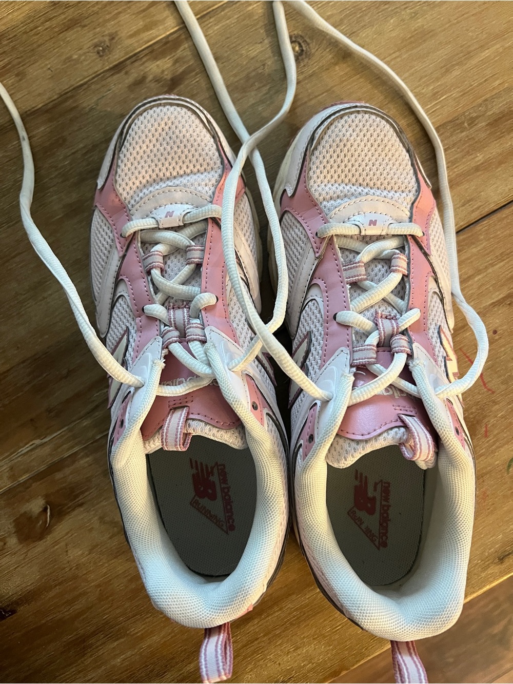 New Balance Pink and White 408